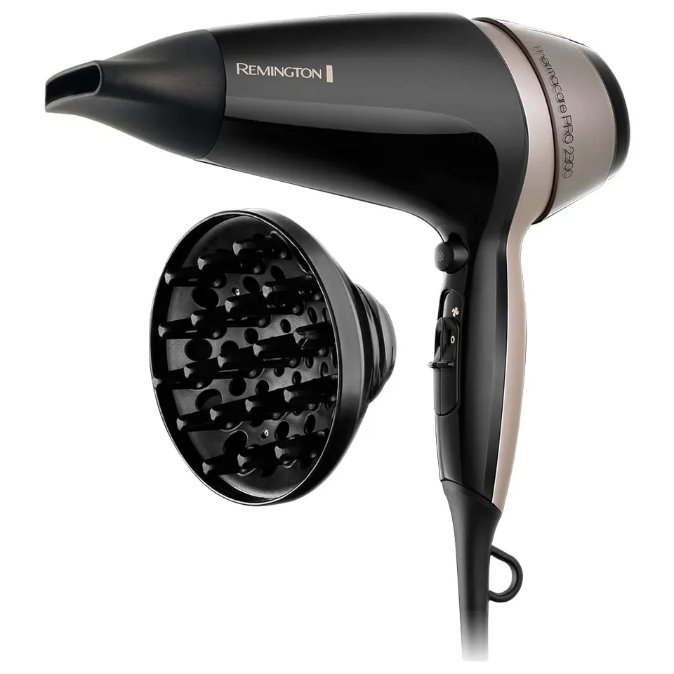 remington-d5715-asciugacapelli-thermacare-pro-ionico-2300w-con-diffusore-e-conce image 1