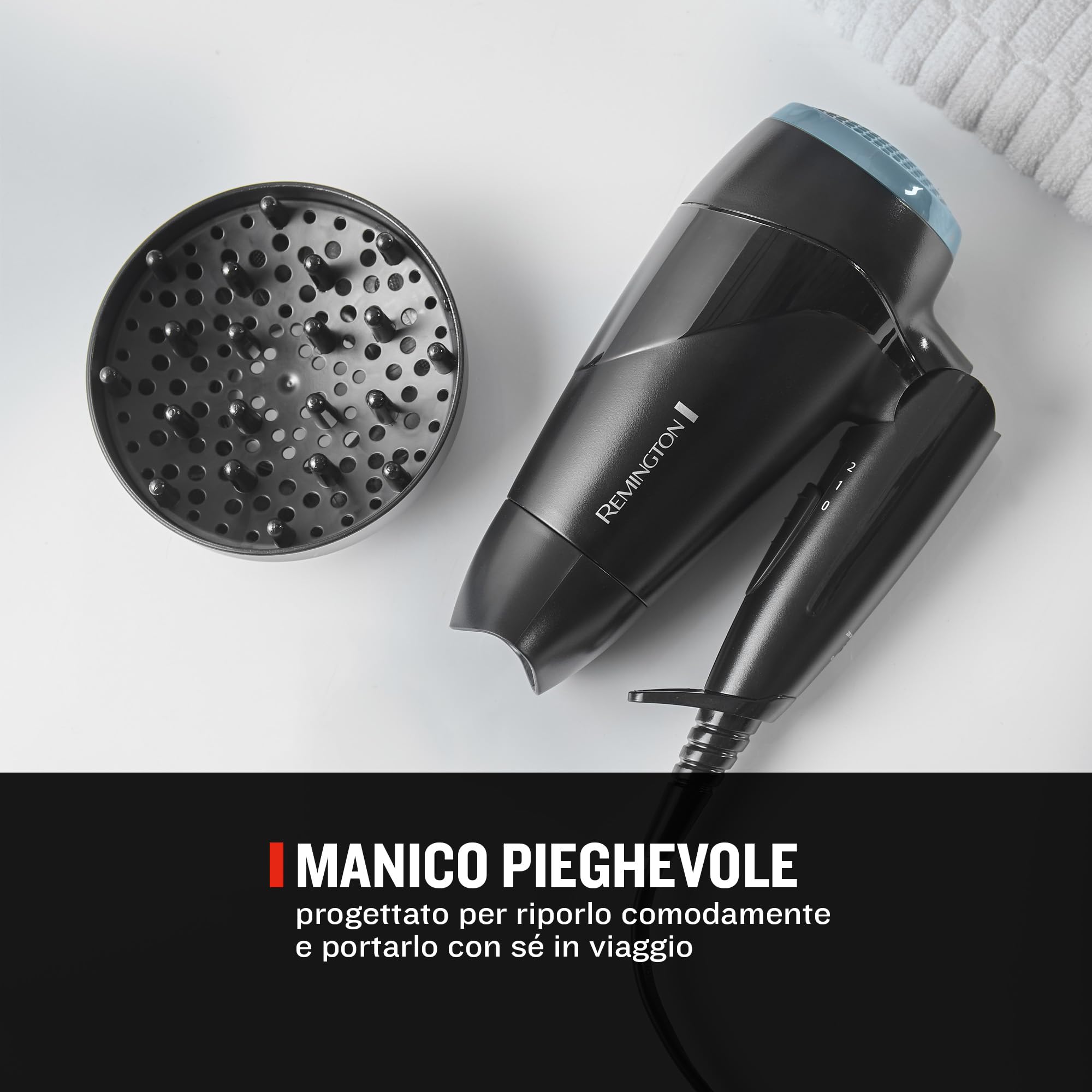 remington-d1500-asciugacapelli-da-viaggio-2000w-pieghevole-doppio-voltaggio-120- image 2