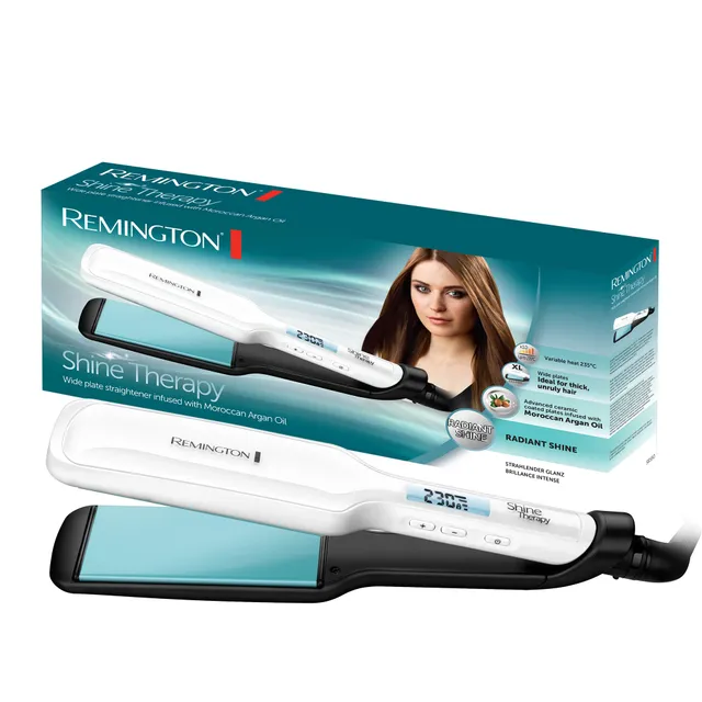 remington-s8550-shine-therapy-piastra-per-capelli-larga-con-rivestimento-ceramic image 1