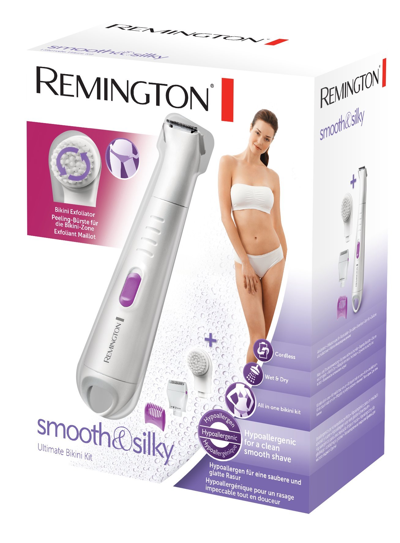 remington-wpg4035-epilatore-bikini-smooth-silky-rifinitore-mini-rasoio-nano-silv image 2
