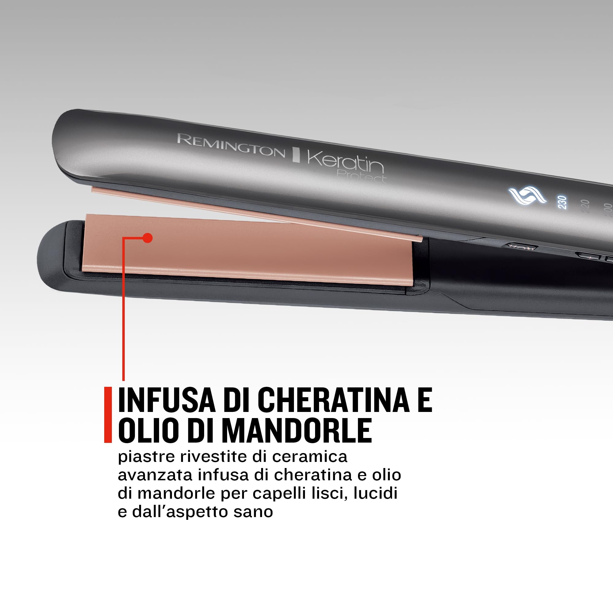 remington-piastra-per-capelli-s8598-keratin-protect-sensore-di-protezione-displa image 2