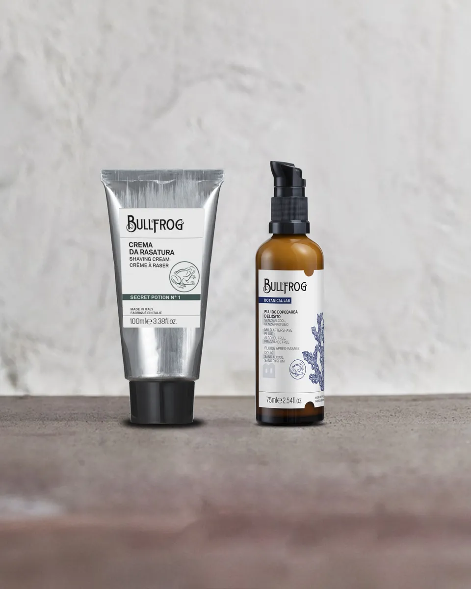 bullfrog-kit-perfect-shave-kit-barba-con-crema-da-barba-e-dopobarba image 1