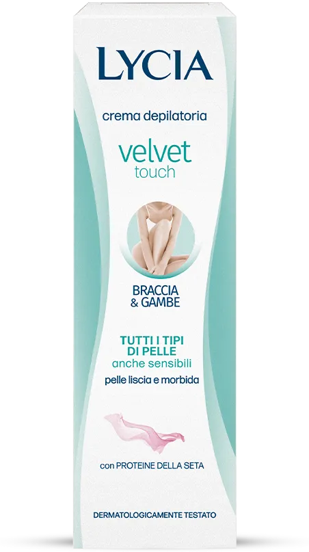lycia-crema-depilatoria-velvet-touch-braccia-gambe-con-proteine-della-seta image 1