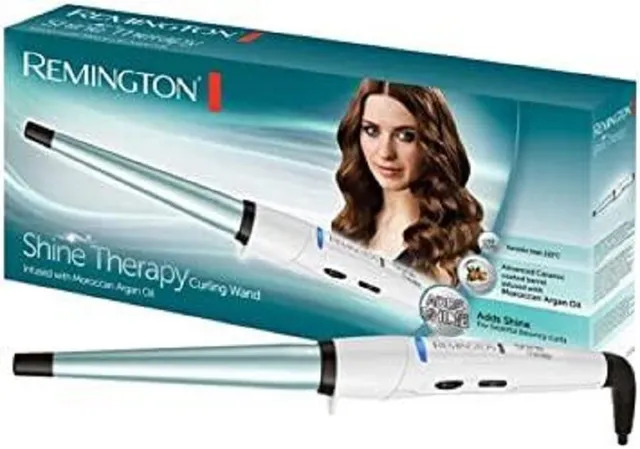 remington-ci53w-ferro-arricciacapelli-conico-13-25-mm-shine-therapy-con-ceramica image 1