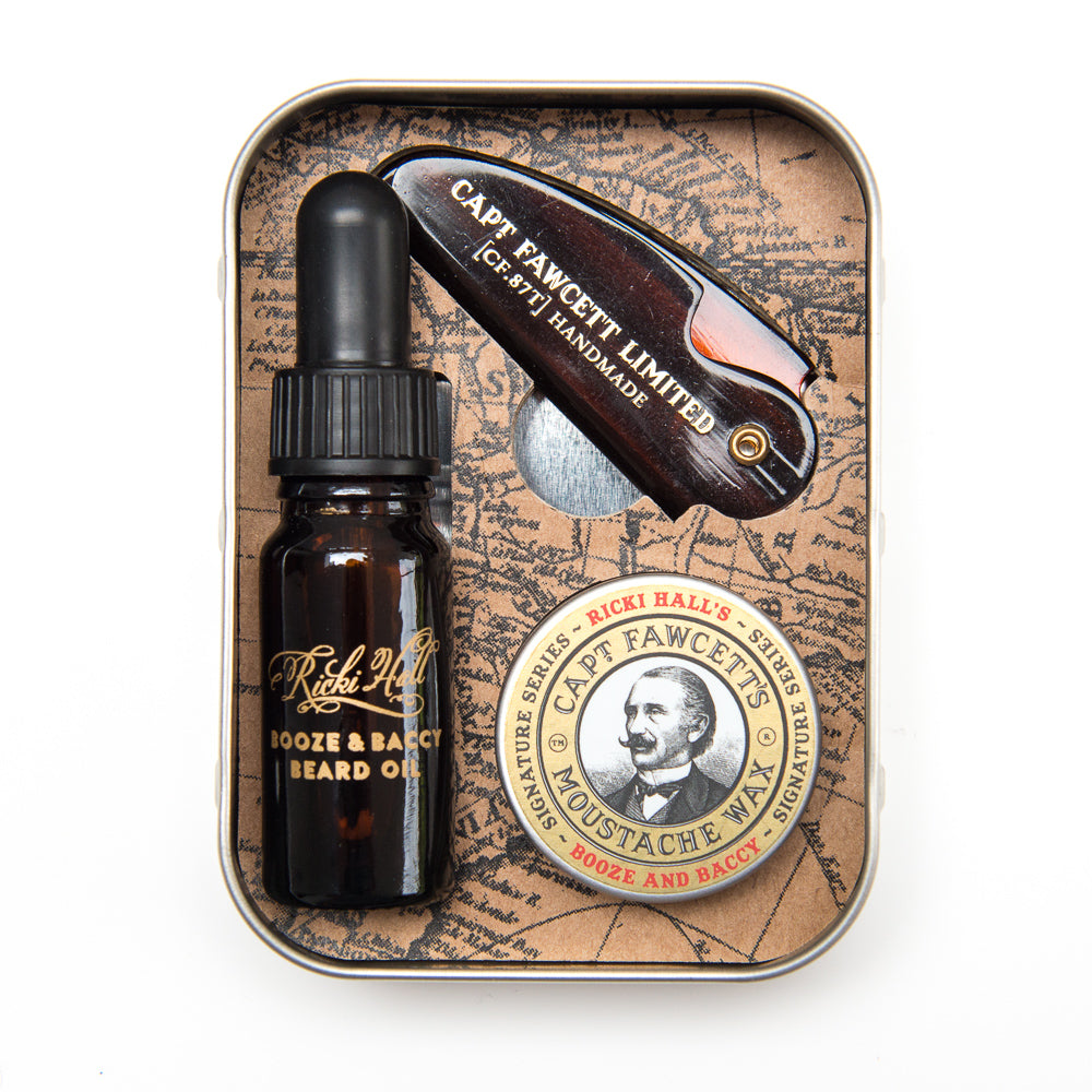 captain-fawcett-booze-baccy-grooming-survival-kit-kit-da-viaggio-con-olio-per-ba image 2