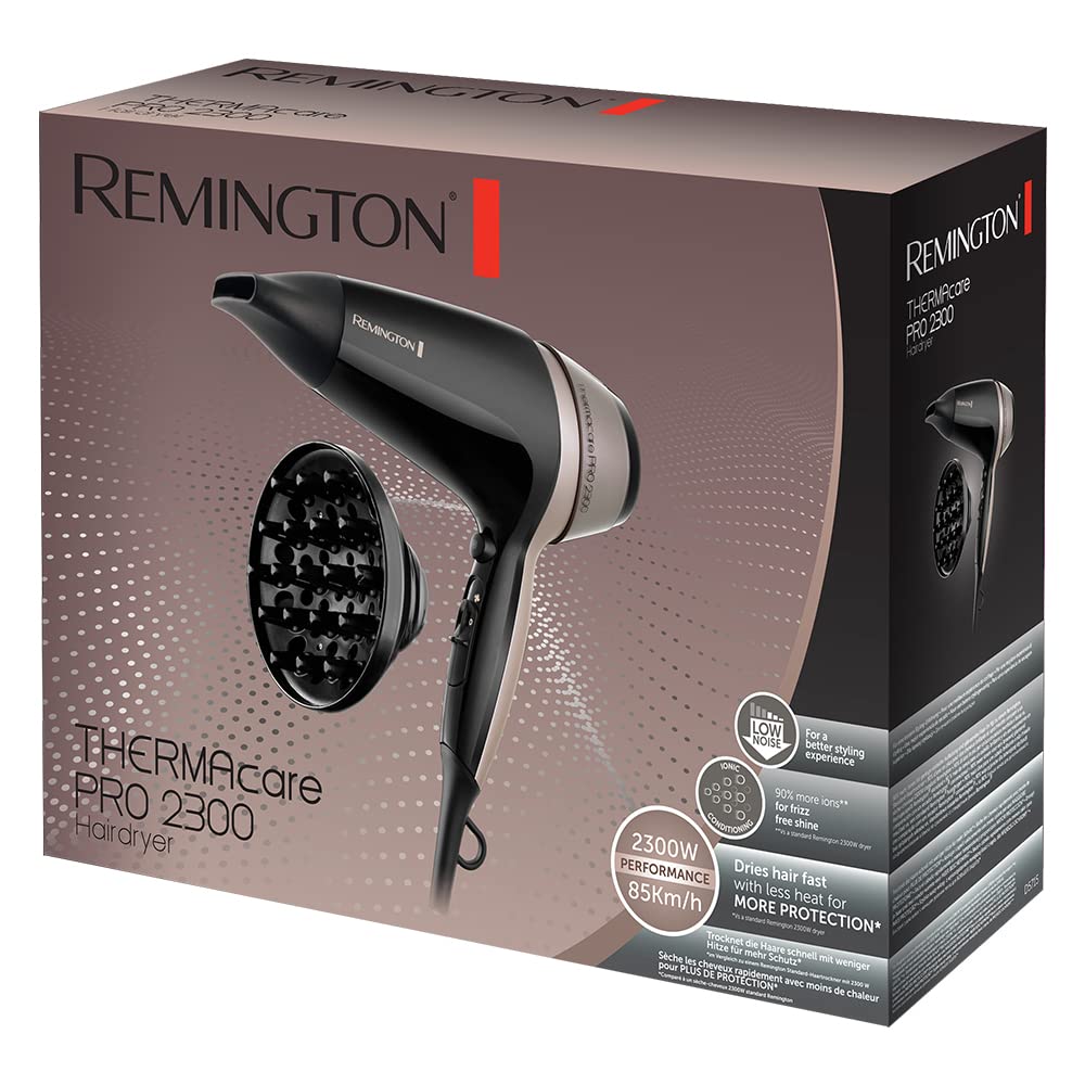 remington-d5715-asciugacapelli-thermacare-pro-ionico-2300w-con-diffusore-e-conce image 5