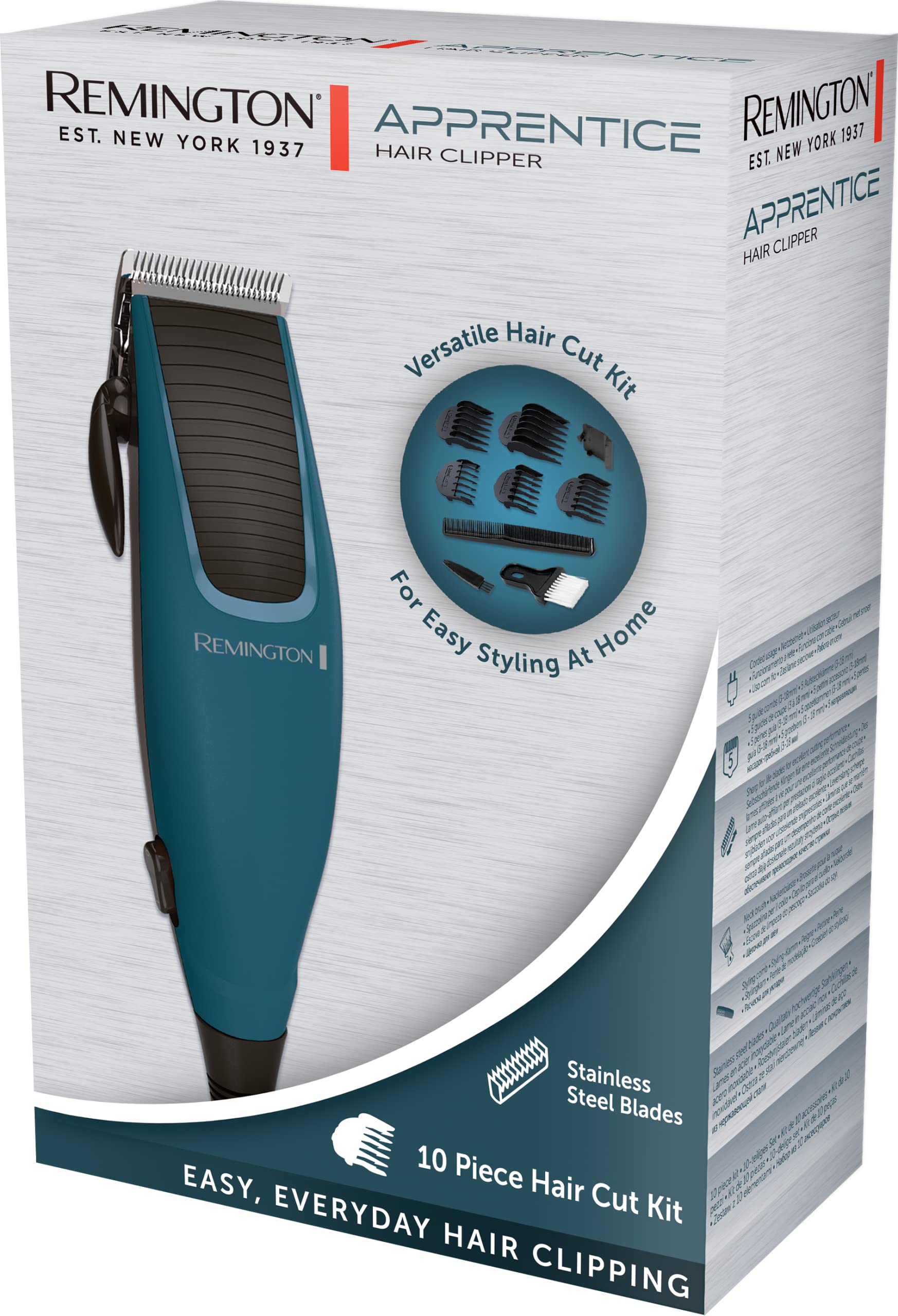 remington-hc5020-tagliacapelli-con-lame-in-acciaio-inox-autoaffilanti-5-pettini- image 6