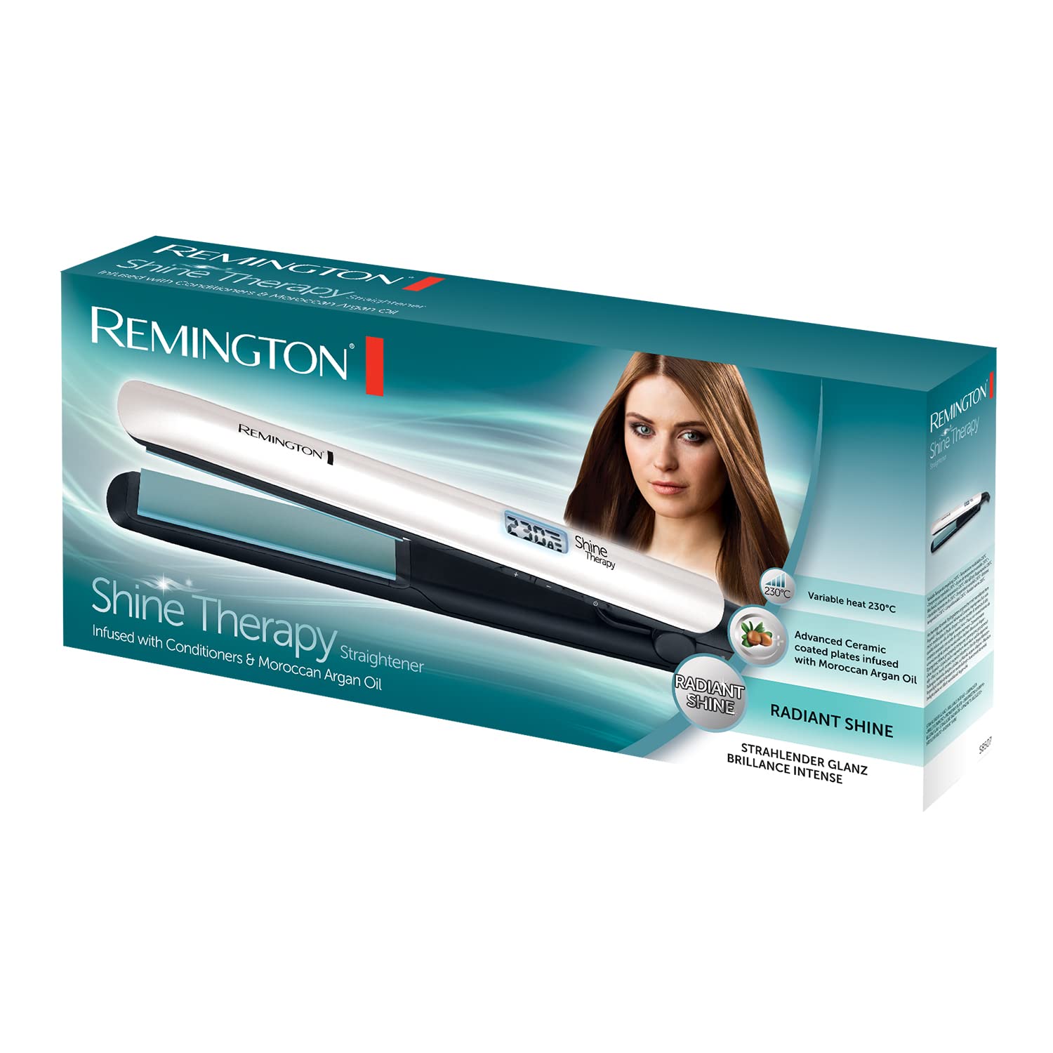 remington-shine-therapy-s8500-piastra-per-capelli-con-olio-di-argan-piastre-osci image 8