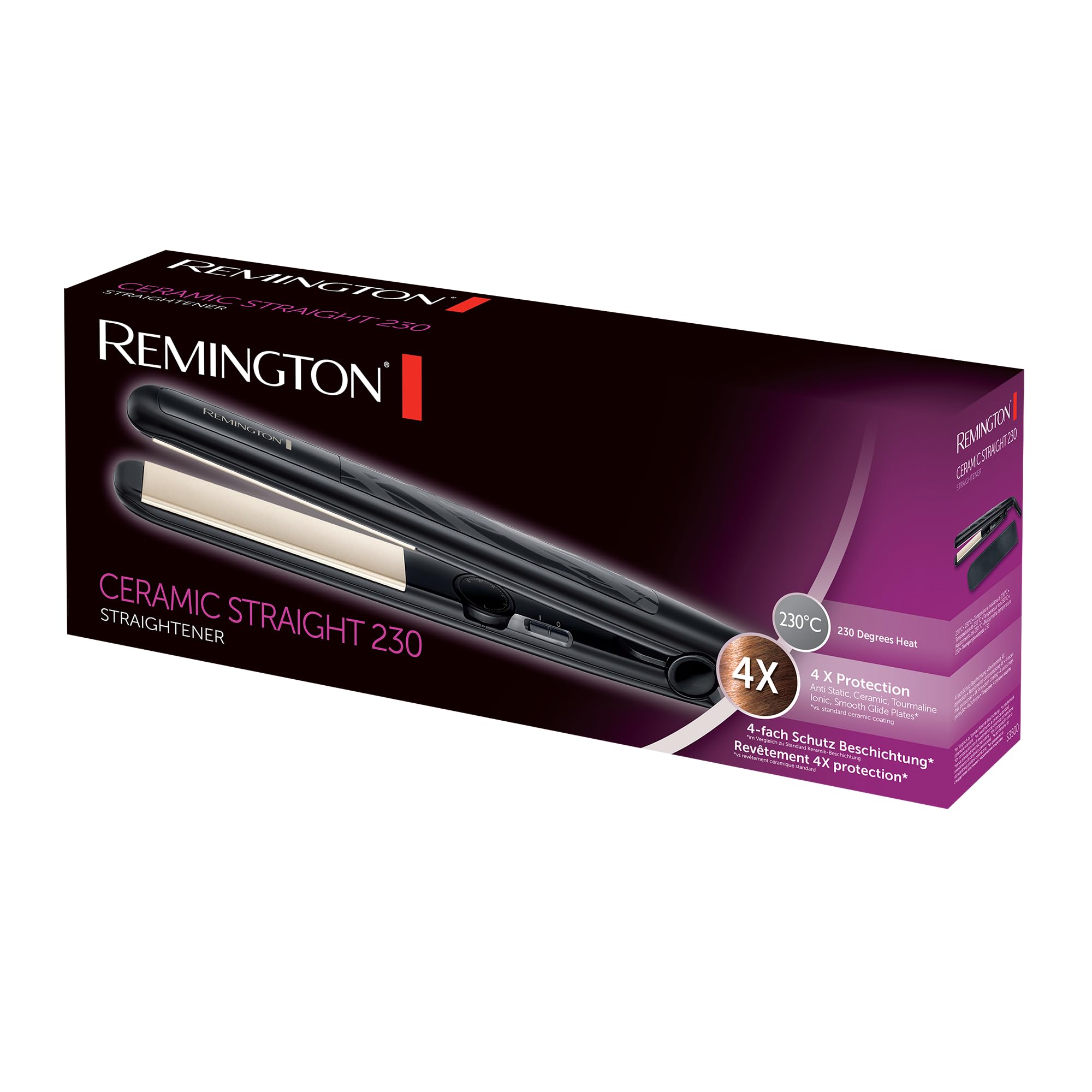 piastra-per-capelli-remington-ceramic-straight-s3500-con-rivestimento-in-tormali image 6