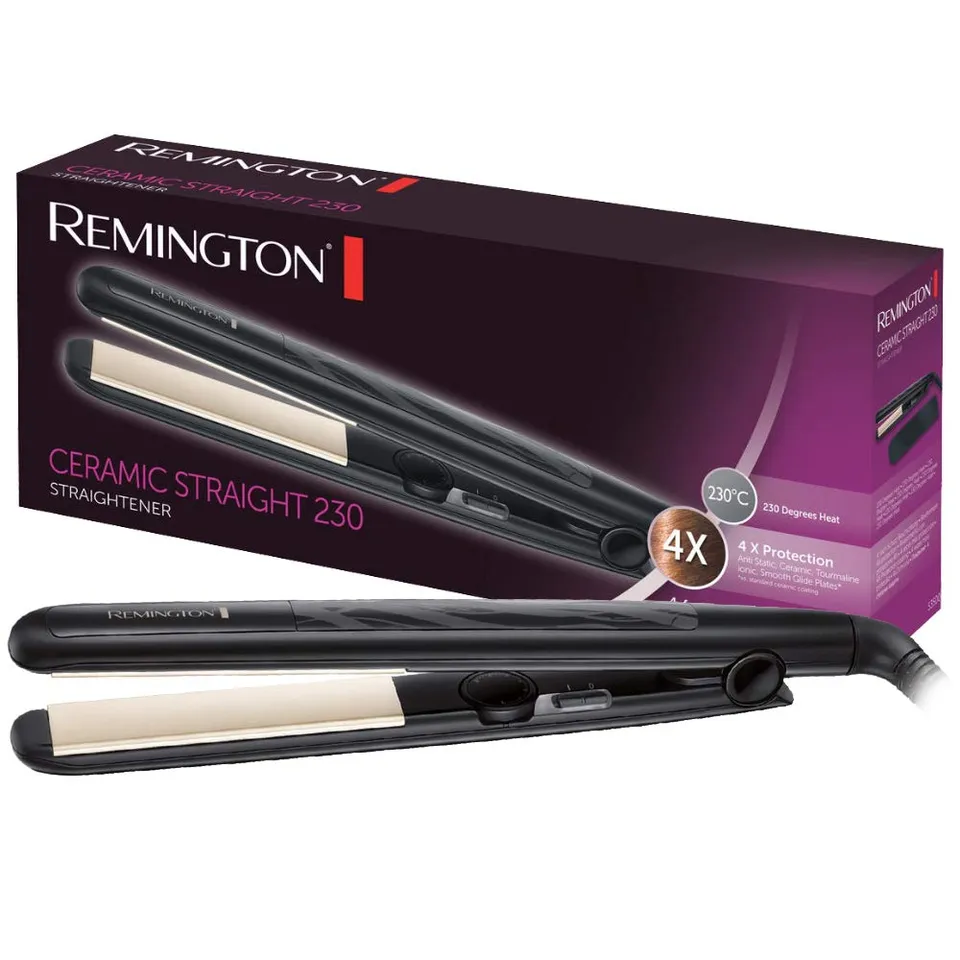 piastra-per-capelli-remington-ceramic-straight-s3500-con-rivestimento-in-tormali image 1