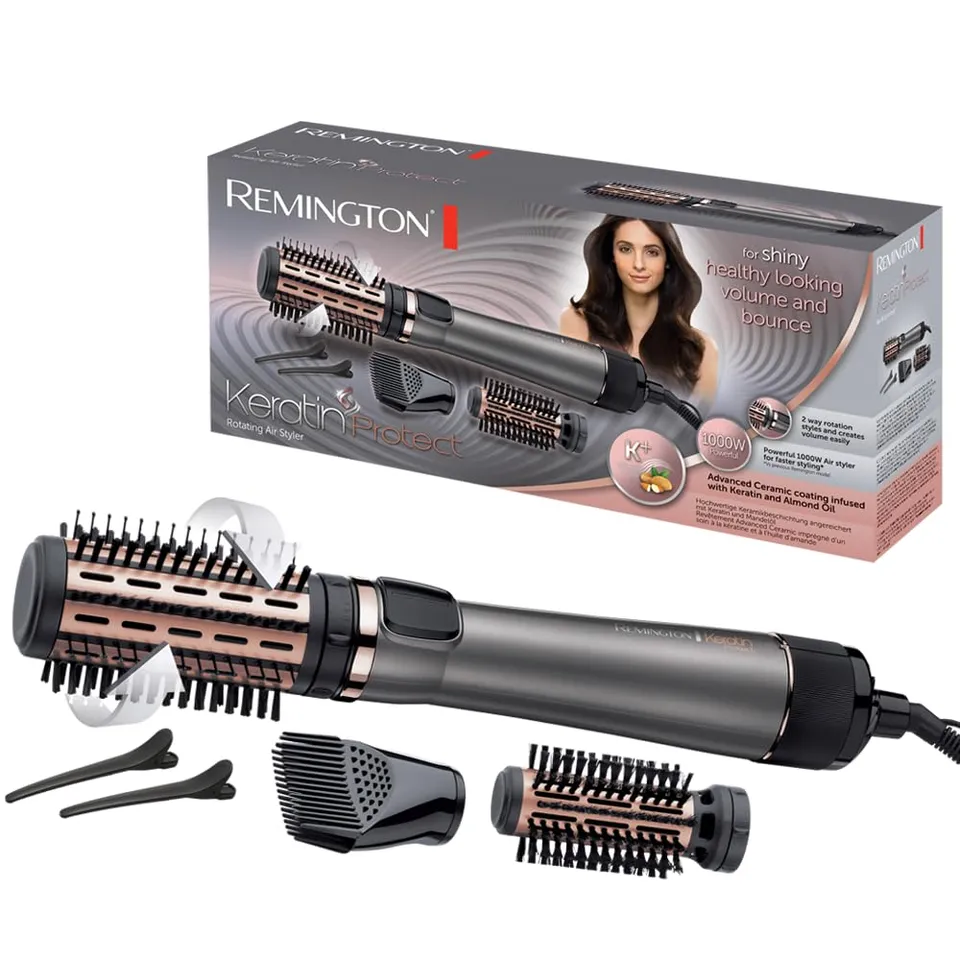 remington-spazzola-rotante-as8811-keratin-protect-1000w-setole-morbide-40-50-mm- image 1