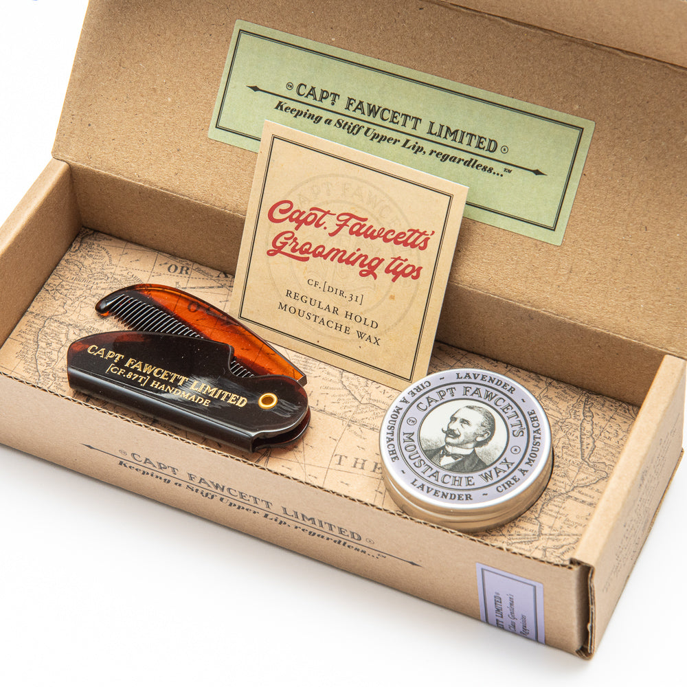 captain-fawcett-set-moustache-wax-e-pettine-pieghevole-da-tasca image 6