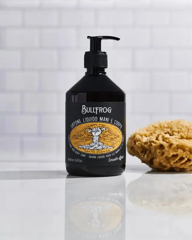 bullfrog-liquid-hand-and-body-soap-detergente-mani-e-corpo-crema-300-ml image 1