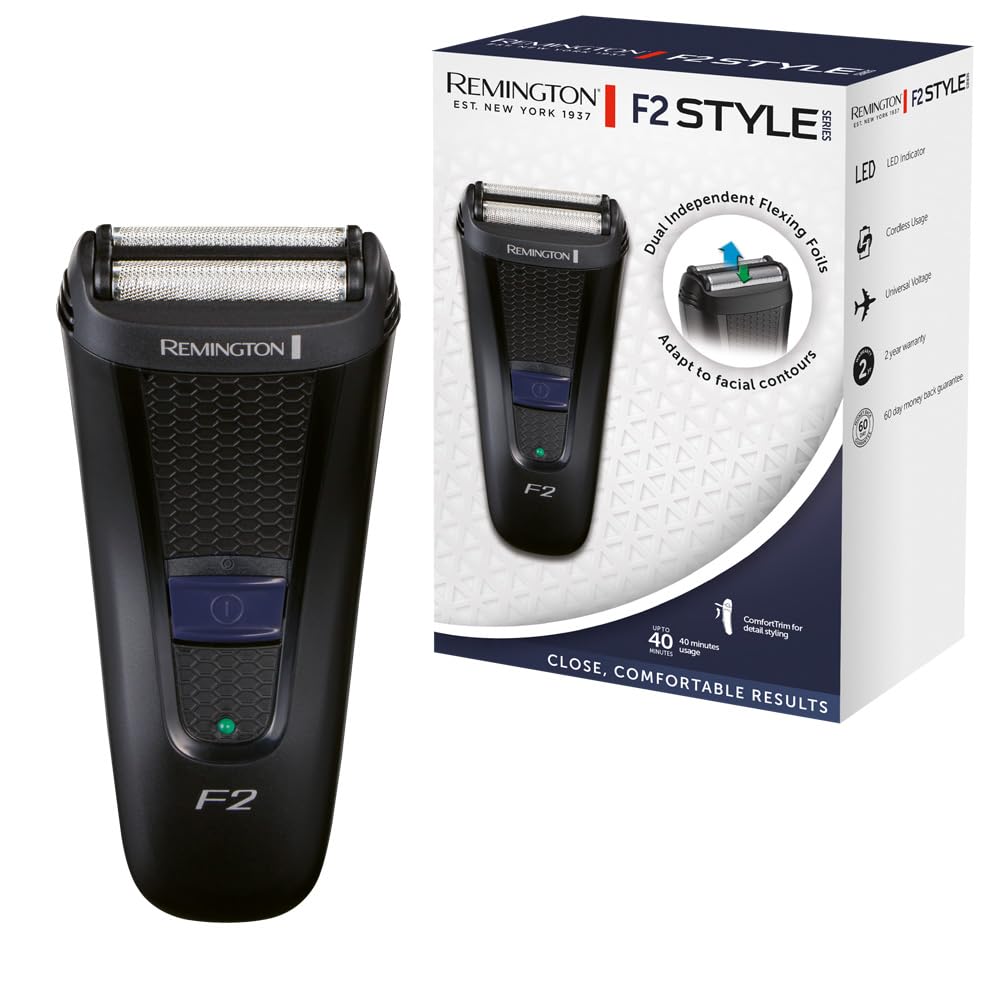remington-f2-style-series-f2002-rasoio-elettrico-a-lamina-con-doppia-lamina-fles image 1
