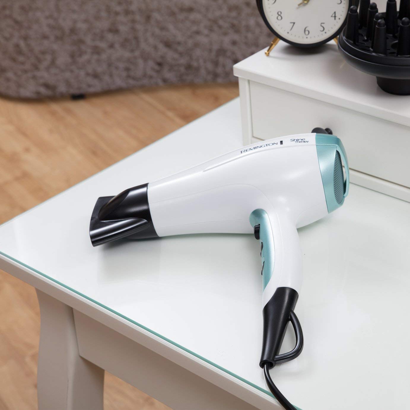 remington-d5216-asciugacapelli-shine-therapy-2300w-generatore-di-ioni-3-temperat image 6