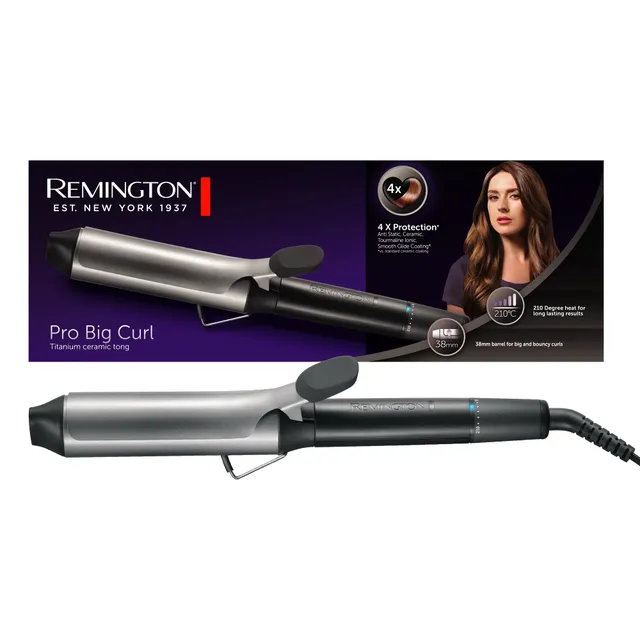 remington-pro-big-curl-ci5538-ferro-arricciacapelli-38-mm-con-rivestimento-in-ti image 1