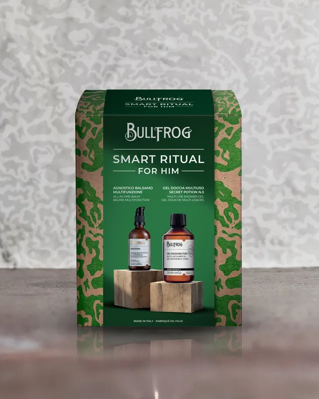 bullfrog-gift-kit-smart-ritual-for-him-balsamo-agnostico-all-in-one-e-gel-doccia image 1