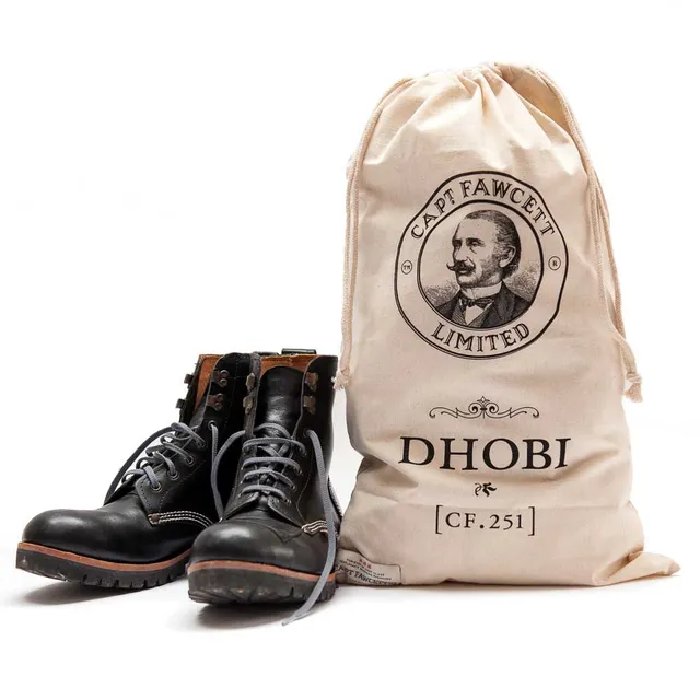 captain-fawcett-dhobi-bag-sacca-in-cotone-con-coulisse-per-biancheria-e-viaggio image 1