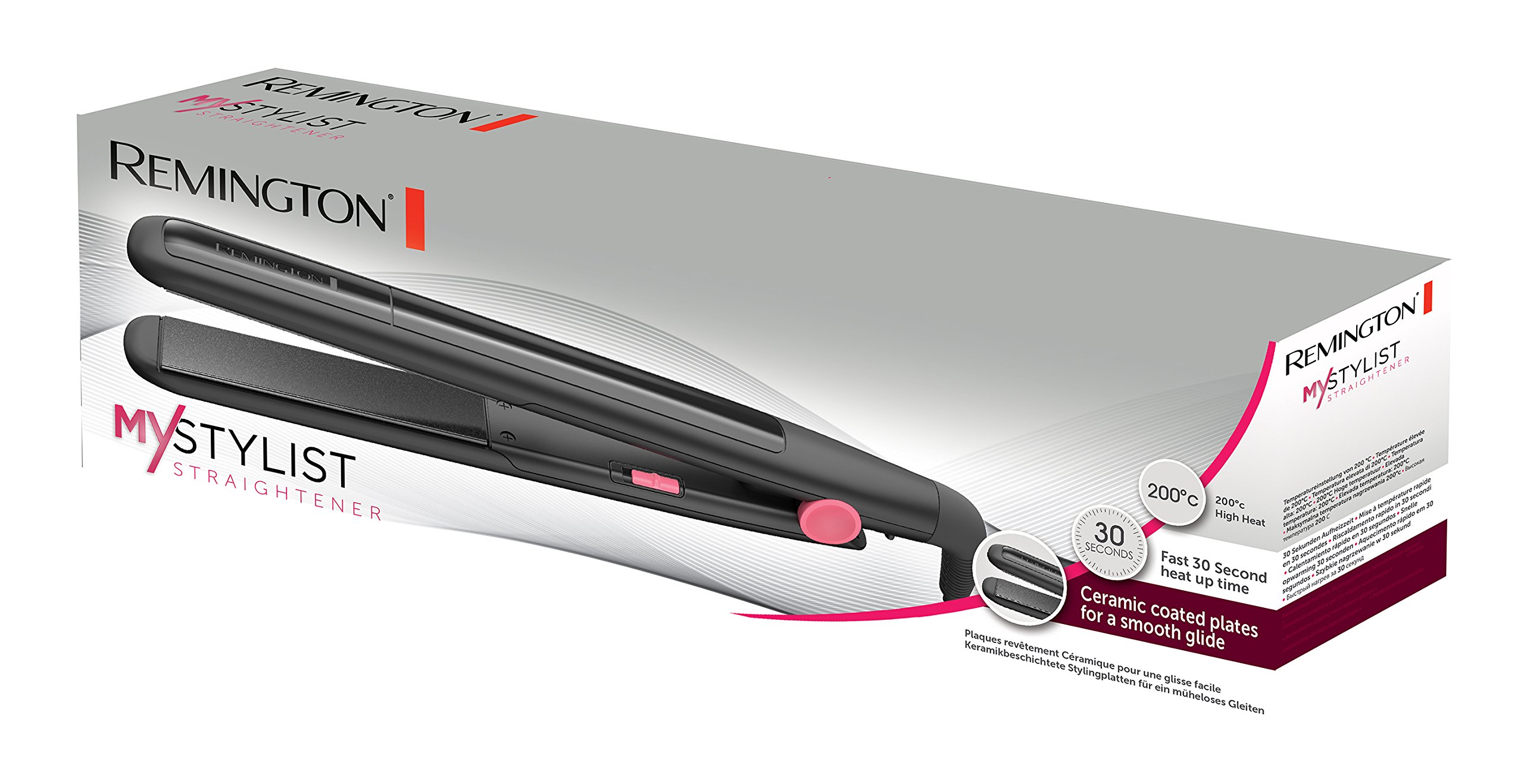 remington-mystylist-s1a100-piastra-per-capelli-in-ceramica-con-piastre-strette-1 image 2