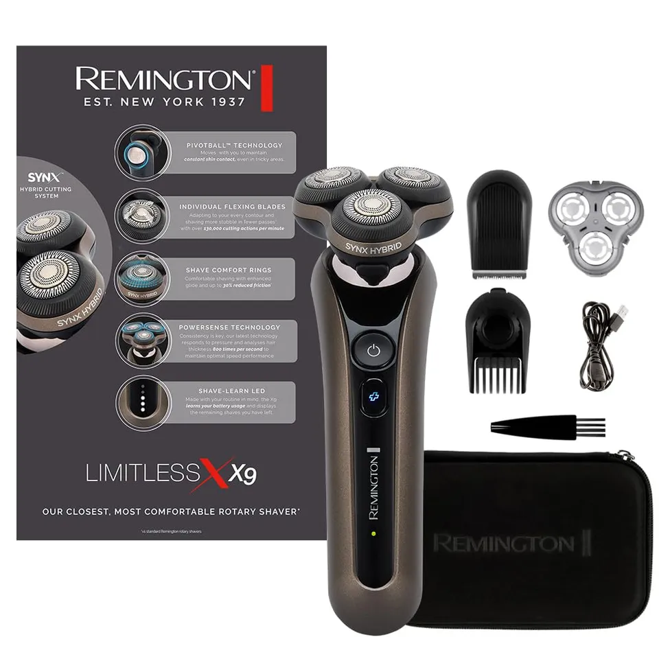 remington-x9-limitless-xr1795-rasoio-elettrico-wet-dry-con-testine-rotanti-fless image 1
