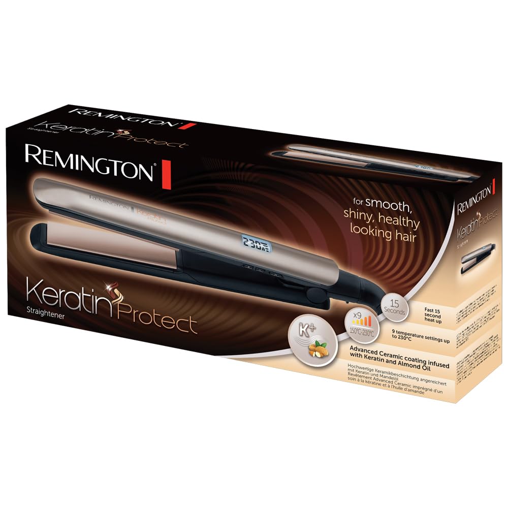 remington-keratin-therapy-s8540-piastra-per-capelli-con-cheratina-e-olio-di-mand image 2