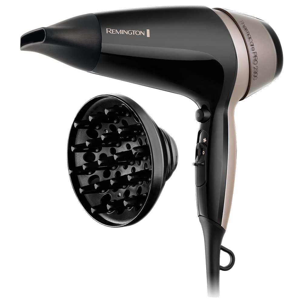 remington-d5715-asciugacapelli-thermacare-pro-ionico-2300w-con-diffusore-e-conce image 1