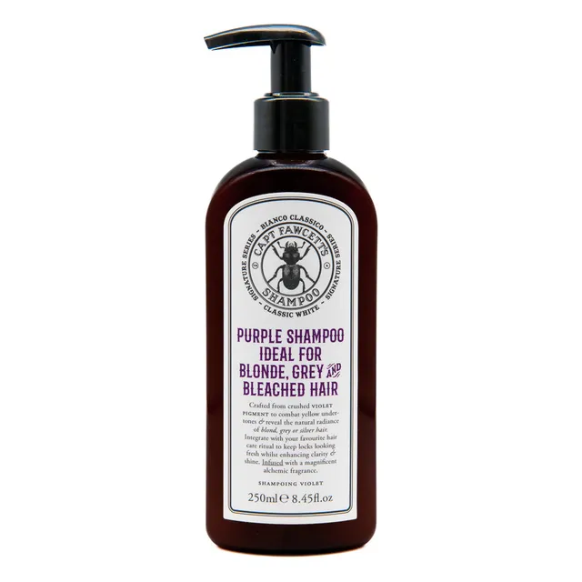 captain-fawcett-bianco-classico-purple-shampoo-shampoo-toning-per-capelli-biondi image 1