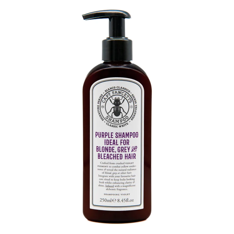 captain-fawcett-bianco-classico-purple-shampoo-shampoo-toning-per-capelli-biondi image 1
