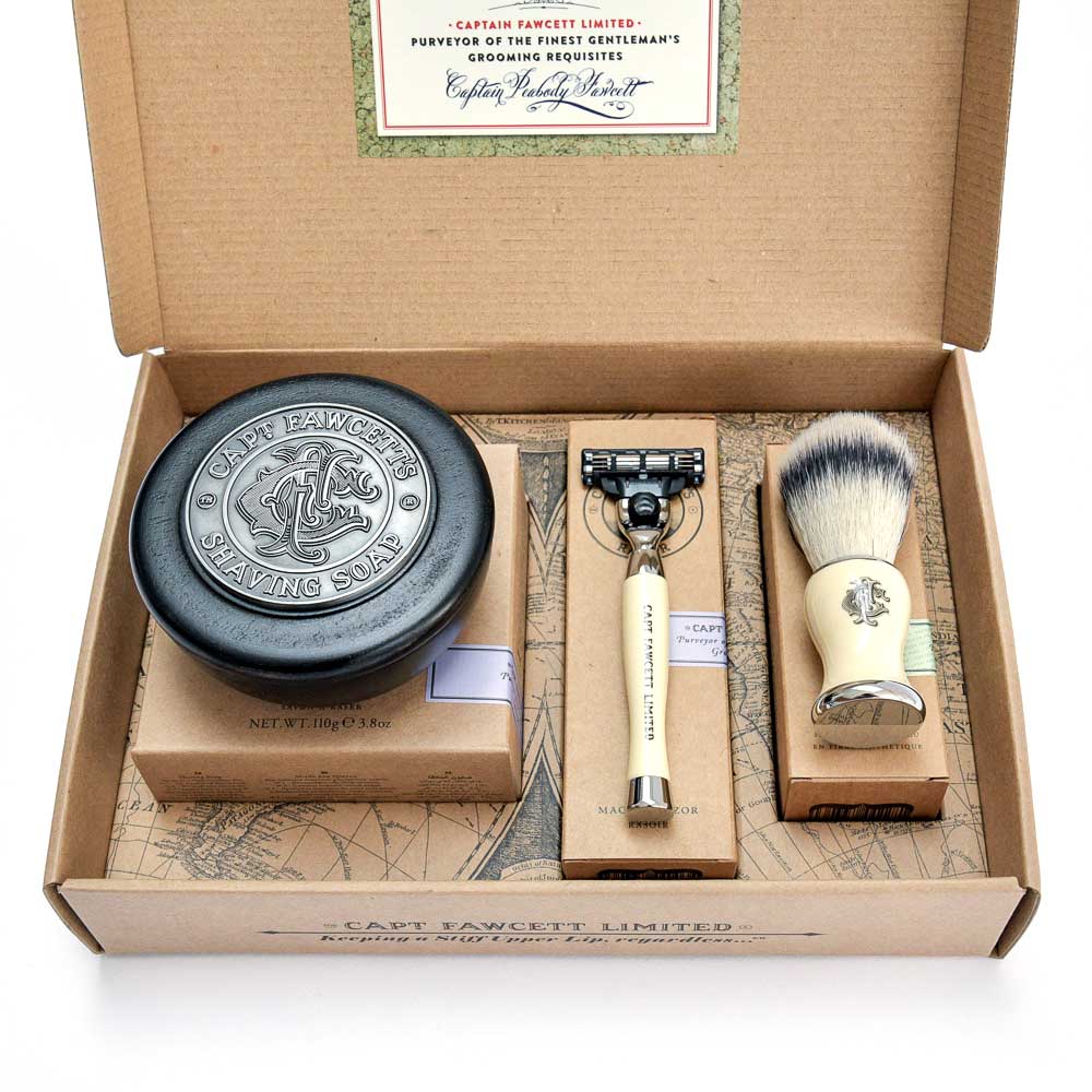 captain-fawcett-shave-brush-razor-soap-gift-set-set-da-barba-con-pennello-faux-b image 2