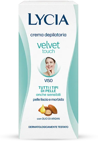 lycia-crema-depilatoria-velvet-touch-viso-con-olio-di-argan-per-pelli-sensibili image 1