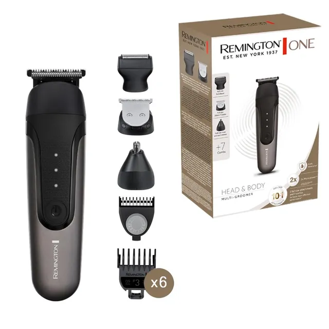 remington-one-multigroomer-pg760-10-in-1-con-10-testine-e-pettini-impermeabile image 1