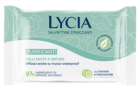 lycia-salviette-struccanti-purificanti-60pz-con-cetriolo-e-niacinamide image 1