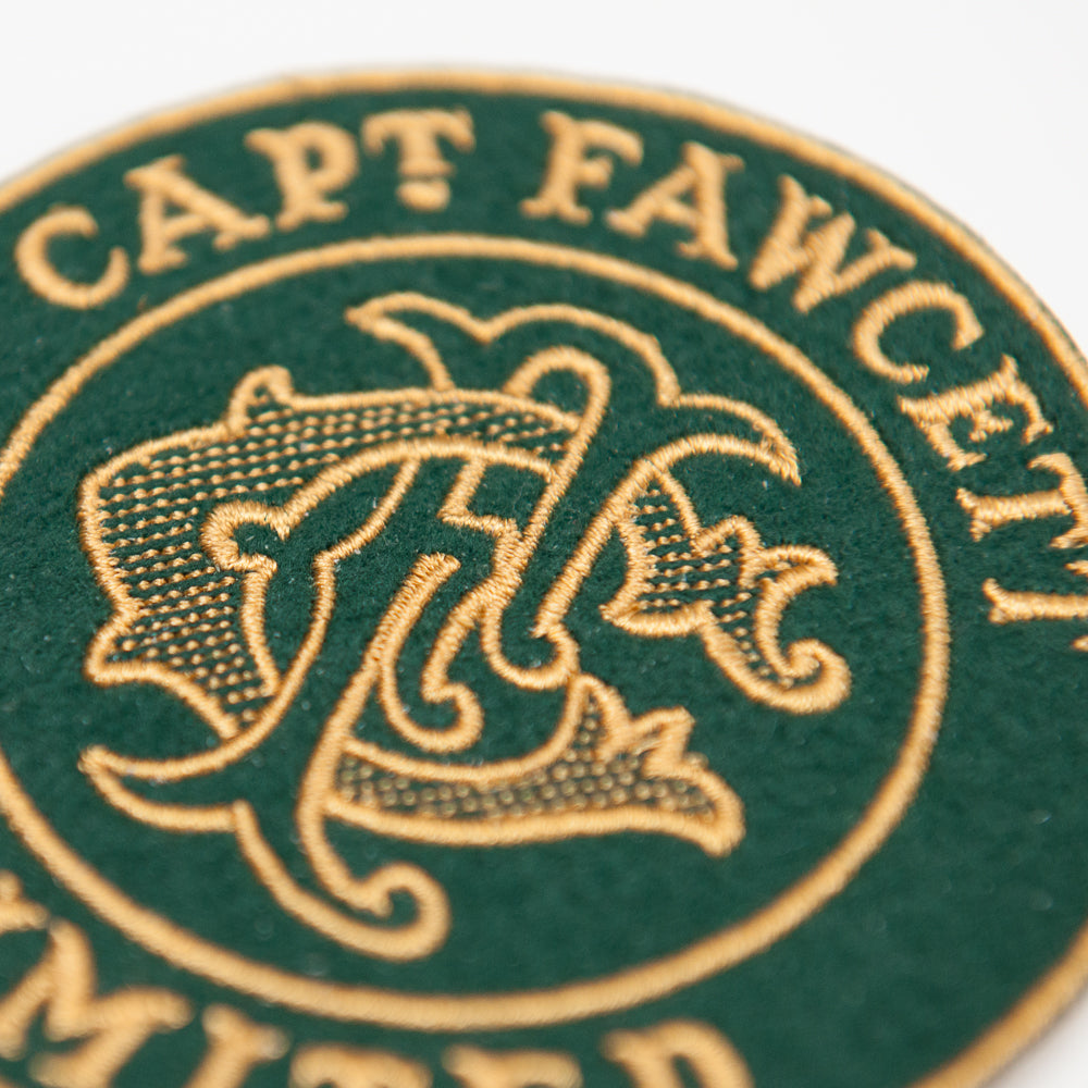 captain-fawcett-embroidered-felt-patch-toppa-in-feltro-con-monogramma-cf image 3
