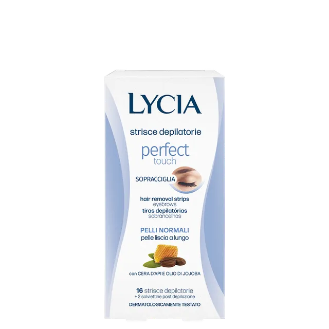 lycia-strisce-depilatorie-perfect-touch-sopracciglia-con-cera-d-api-e-olio-di-jo image 1