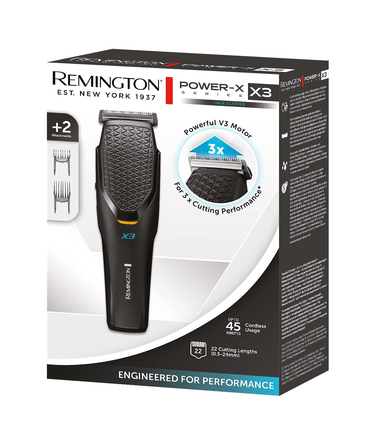 remington-tagliacapelli-professionale-hc3000-power-x3-con-lame-in-acciaio-inox-g image 2