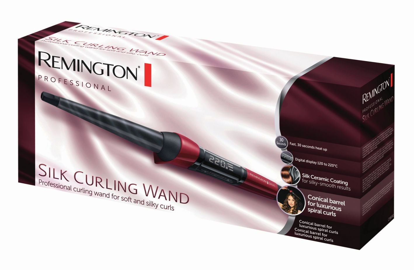 remington-ferro-arricciacapelli-conico-ci96w1-silk-digital-13-25-mm-rivestimento image 2