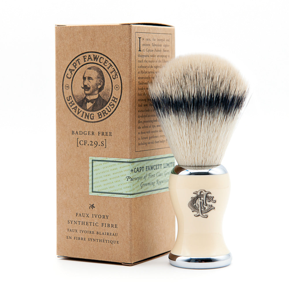 captain-fawcett-faux-badger-shaving-brush-pennello-da-barba-in-fibra-sintetica image 1