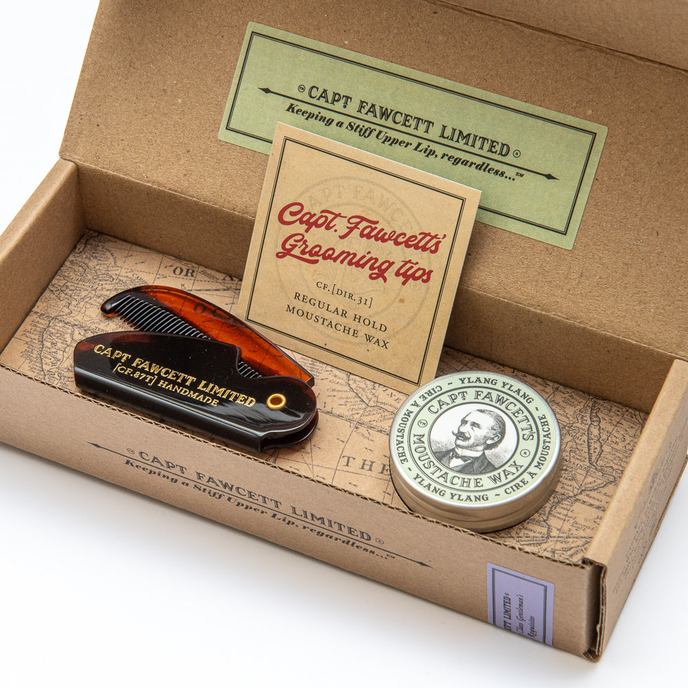 captain-fawcett-set-moustache-wax-e-pettine-pieghevole-da-tasca image 3