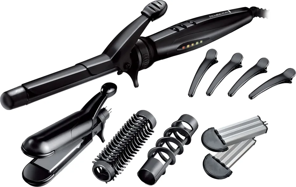 remington-s8670-multistyler-piastre-reversibili-ferro-arricciacapelli-19mm-spazz image 1