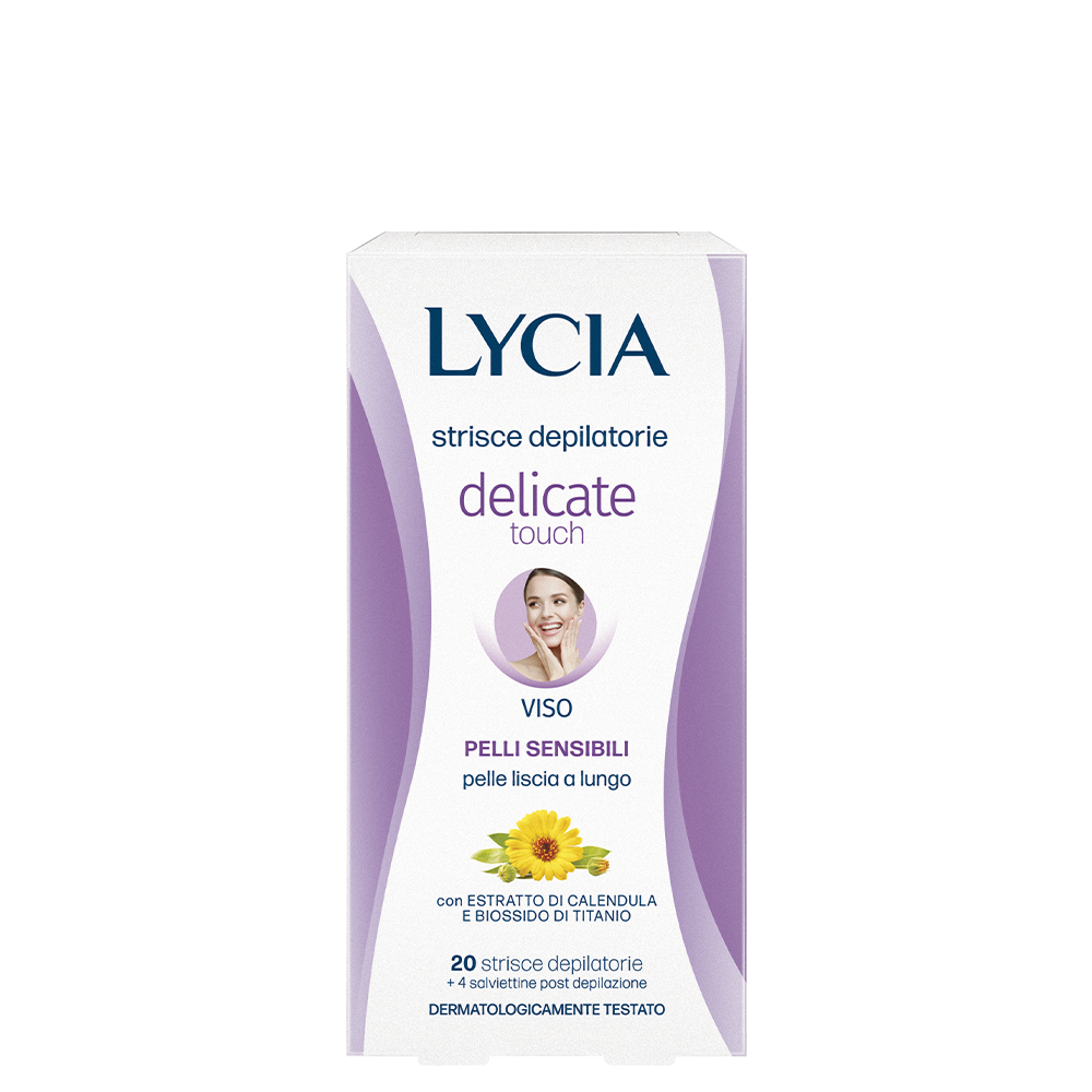 lycia-strisce-depilatorie-delicate-touch-viso-ceretta-al-biossido-di-titanio-con image 1