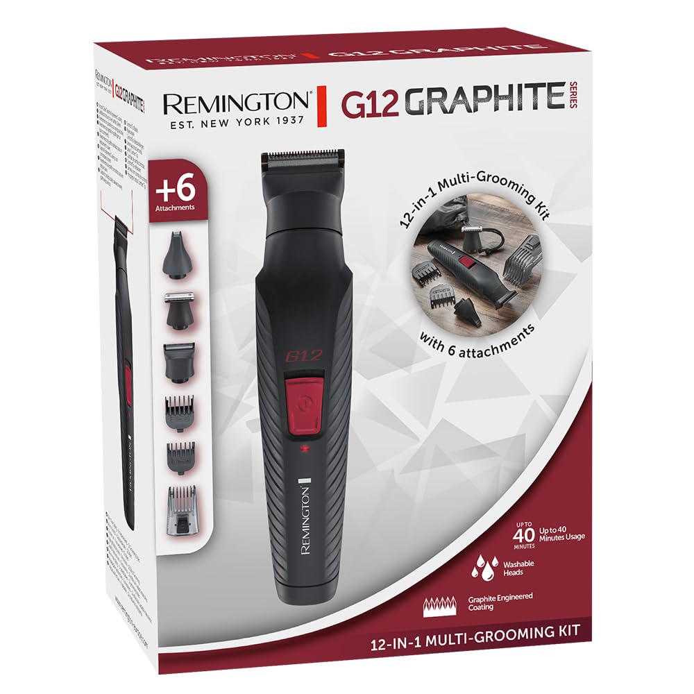 remington-g12-graphite-series-pg2120-kit-multigrooming-12-in-1-con-6-accessori-e image 8