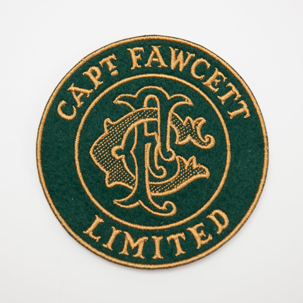 captain-fawcett-embroidered-felt-patch-toppa-in-feltro-con-monogramma-cf image 2