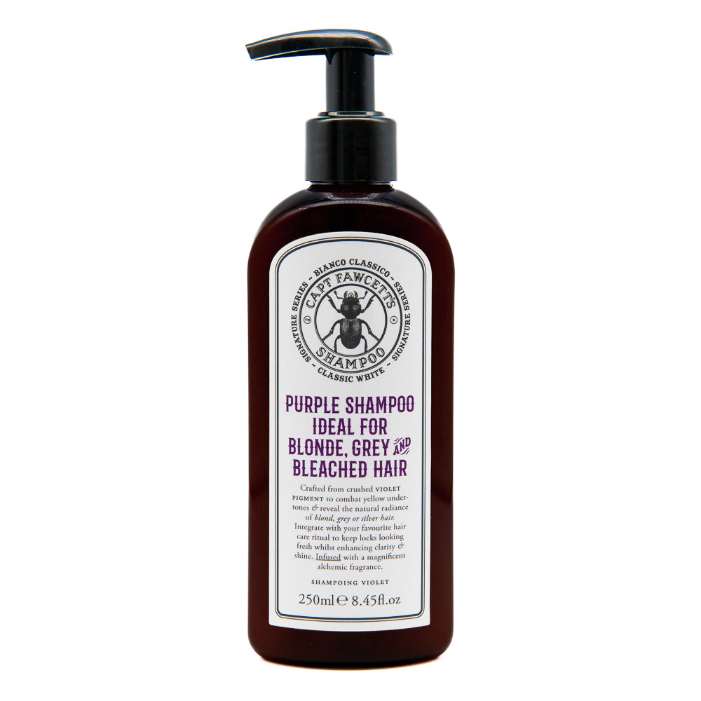 captain-fawcett-bianco-classico-purple-shampoo-shampoo-toning-per-capelli-biondi image 1