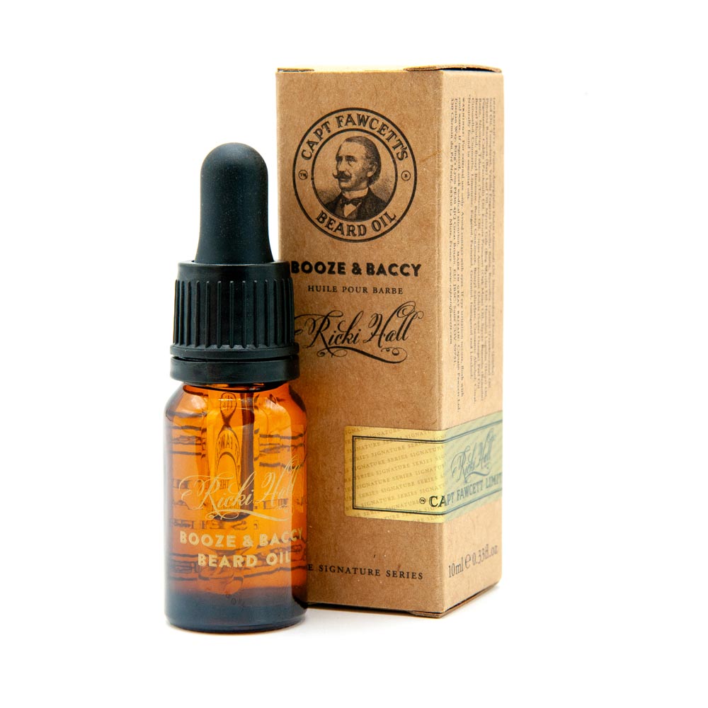 captain-fawcett-booze-baccy-beard-oil-10ml-travel-size-olio-da-barba-da-viaggio image 1