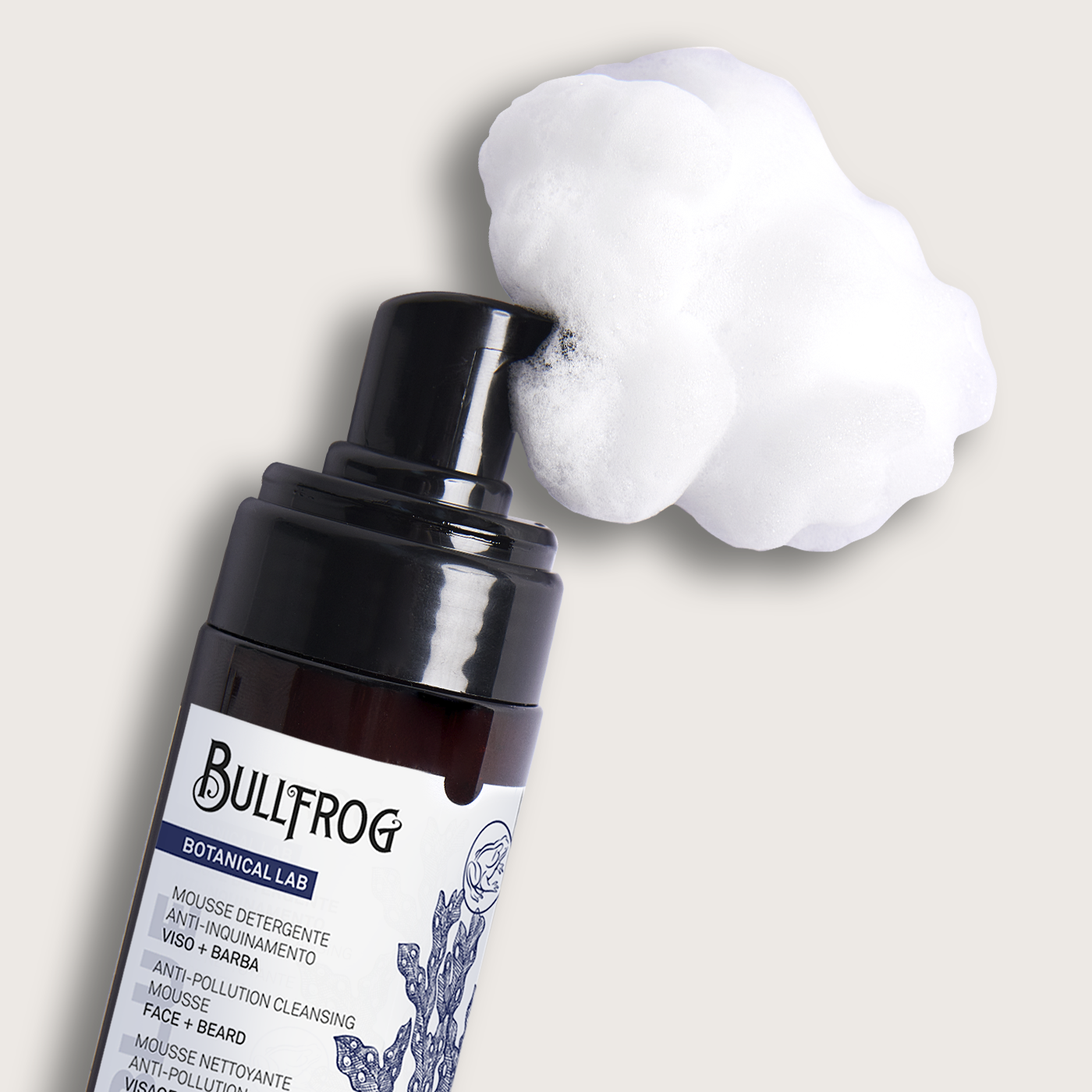 bullfrog-anti-pollution-cleansing-mousse-mousse-detergente-viso-e-barba-150-ml image 2