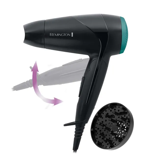 remington-d1500-asciugacapelli-da-viaggio-2000w-pieghevole-doppio-voltaggio-120- image 1