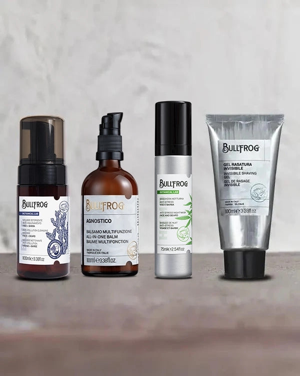 bullfrog-short-beard-kit-kit-cura-barba-corta-con-4-prodotti-mousse-balsamo-masc image 1