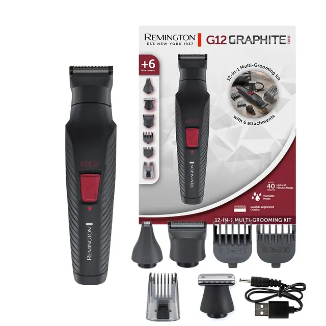 remington-g12-graphite-series-pg2120-kit-multigrooming-12-in-1-con-6-accessori-e image 1