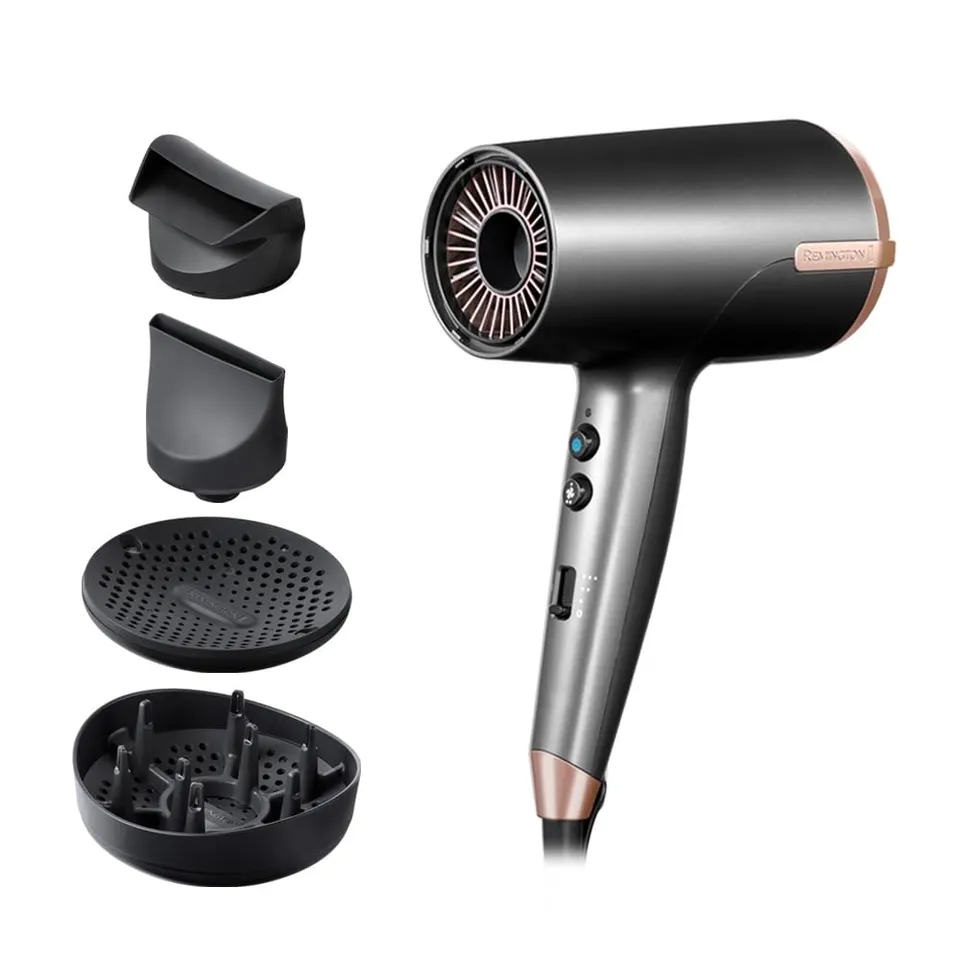 remington-one-d6077-asciugacapelli-2000w-con-4-accessori-per-asciugare-arricciar image 1