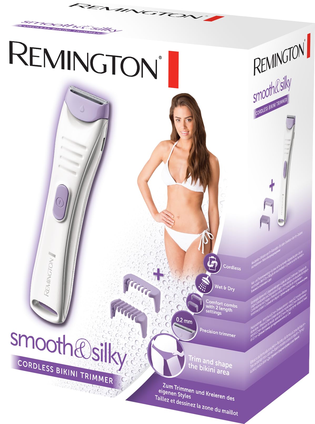 remington-bkt4000-rifinitore-bikini-smooth-silk-ricaricabile-wet-dry-lame-di-pre image 6